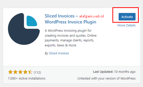 installation invoices sliced step3