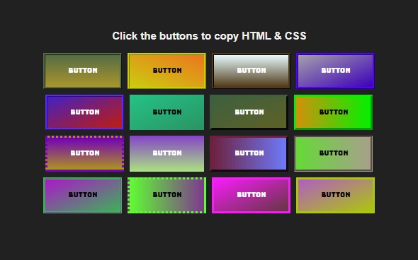 button modern html css
