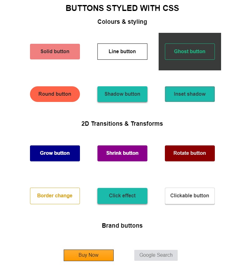 button modern dengan html