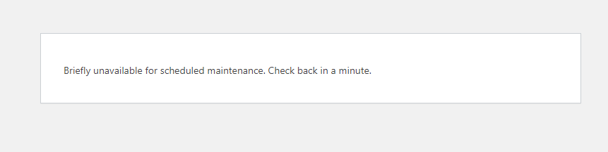 Briefly unavailable for scheduled maintenance