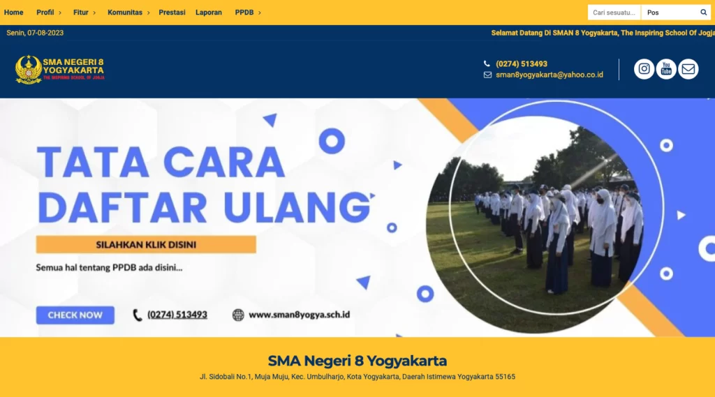 contoh website sekolah