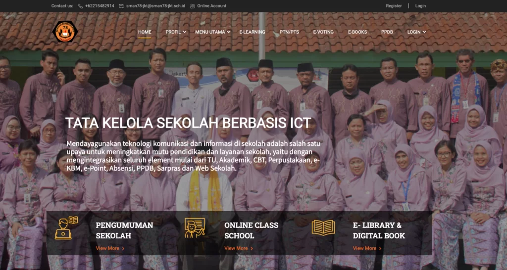 contoh website sekolah